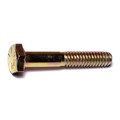 Midwest Fastener Grade 8, 1/4"-20 Hex Head Cap Screw, Zinc Yellow Steel, 1-1/2 in L, 50 PK 00664